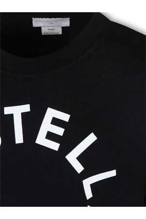 black cotton sweatshirt STELLA McCARTNEY KIDS | TV4P50Z0453930